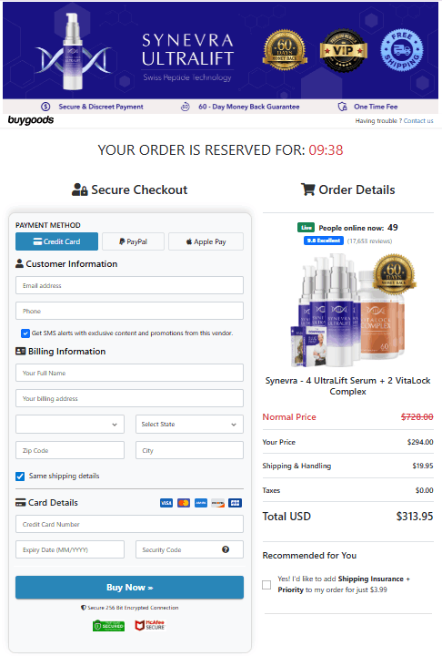 Synevra UltraLift-buy-page